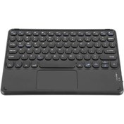 Resim Coverzone Taşınabilir Ultra Ince Kablosuz Ipad/tablet/pc/telefon Touchpad Slim Bluetooth Klavye Siyah 