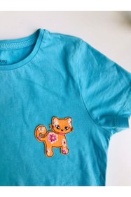 Resim Self Casa Ütü Ile Yapışan Dokuma Arma - Patch - Yama Miniş Kediler 2 Li Set Iron-on Motif 