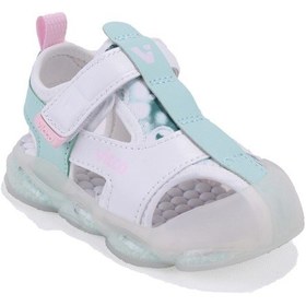 Resim Vicco Live 332b525y217 Beyaz Ortopedik Günlük Işıklı Kız Çocuk Spor Sandalet Pudra 