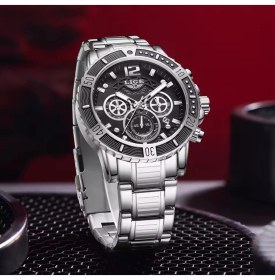 Resim Lige Lüks Premium Full Fonksiyon - Dönebilen Halka Tasarım Çelik Erkek Saat 