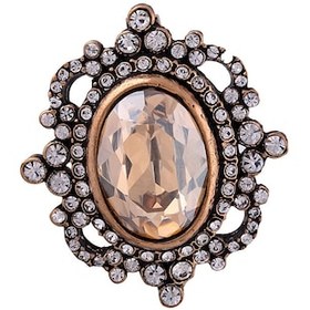 Resim Sarı Topaz Elmas Montür Yaka İğnesi Broş Sevgiliye Hediye 