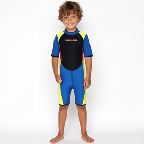 Resim Free-Sub 3mm Çocuk Shorty (Kısa), Sörf Yüzme Scuba Tüplü Dalış Elbisesi - M 