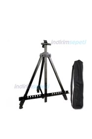 Resim Portatif Metal Şövale Çizim Şövalesi, Çantalı Dayanıklı Katlanabilir ve Hafif Şövale, Açık Hava Yağlı Boya için Guaj Çizimi 