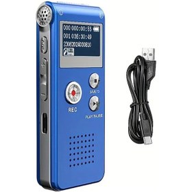 Resim Topshop1 Blue 8gb Dijital Ses Kaydedici Mp3 Çalar Şarj Edilebilir 6 Kayıt Modu Sesle Aktifleşen 650 Saat Kapasite Usb Şarj Seyahat Ev Kullanımı 