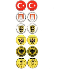 Resim Plaka Damla Sticker Etiket Pulu Suya Güneşe Dayanaklı Kaliteli Türkiye-adac Model 18 