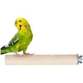 Resim Ağaç Tünek Kuş Tüneği Yuvarlak Boy 15 Cm Çap 2 Cm Kayın Ağacı 