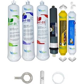 Resim Pemax Water Solutions Kapalı Kasa Su Arıtma Cihazlarına HFT 6'lı Platinium Mebran Mineral-Tatlandırıcı 