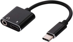 Resim Bangyi dönüştürücü C Tipi 3.5mm Jack Kulaklık Şarj Kablosu USB C Ses Aux Kablosu Ses Adaptörü Kulaklık Şarj Dönüştürücü için Yedek (Siyah) Type C to 3.5mm Jack Earphone 