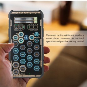 Resim Xindoker Taşınabilir Canlı Yayın Ses Kartı: Telefon Ve Bilgisayar İçin Profesyonel Ses Düzenleme Ve Mikrofon Bağlantısı 10.1" 