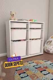 Resim Carla 6 Sepetli Çok Amaçlı Oyuncak Dolabı 
