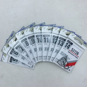 Resim 20 Adet ZURI-BERL Yüksek Nüfuzlu Keskin Çift Dişli Balık Kancası - Güçlü Tutuşlu Siyah Yuvarlak Kanca, Levrek, Turna, Alabalık, Sazan İçin - Canlı Yem ve Tatlı Su Balıkçılığına Uygun Karışık Kutu, Ağırlıklı Ot Geçirmez Balık Kancaları, Açık Göz Örgü Kancalar, Sağanak Balıkçılık Kancası 