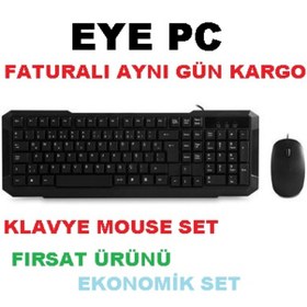 Resim Hesapli Uygun Fiyatli Standart Usb Kalvye & Mouse Seti 