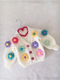 Resim İzmirblanket El Örgüsü Bebek Crop Hırka 