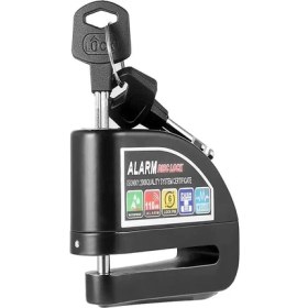 Resim Deanb ISO9001 Kalite 6mm Çelik Pim Motosiklet Bisiklet Scooter Alarmı Disk Fren Kilit Alarmlı Motor Kilidi 