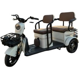 Resim MOTOLUX Fayton Fx10 Krem Beyaz Elektrikli Motosiklet 