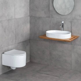 Resim Lena - Asma Klozet Parlak Beyaz Kapak Dahil Outlet - ET-W1000MB- 