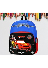 Resim Anaokulu Sırt Çantası Speedy Cars Lacivert 