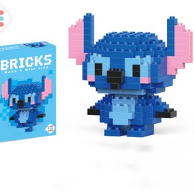 Resim 161 adet Stitch Yapı Taşları - Sevimli Karikatür Temalı Mini Tuğlalar, Gençler İçin DIY Yaratıcı Oyun Seti, Mavi ve Pembe Stitch Tasarımları, Oda Dekoru veya Hediye İçin Mükemmel 