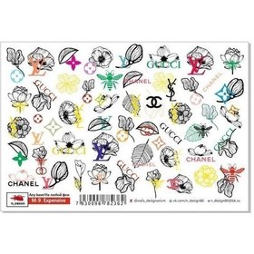 Resim Tnl Professionel Takma Tırnak Stiker M-9 Chanel 