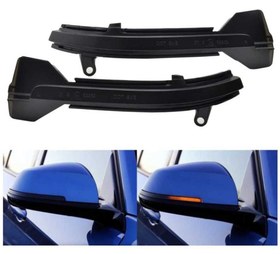 Resim Bmw 5 Serisi F10 Dinamik Led Ayna Sinyali Mavi Selamlama 