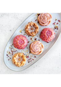 Resim Nordicware 6 Lı Mini Çiçekli Kek Kalıbı - Platin 