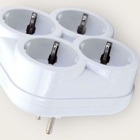 Resim Axe Tools Topraklı 16 Amper 250 Volt Beyaz 4’lü Çok Amaçlı Golyat Priz 