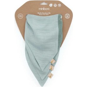 Resim Miniboni 3 Lü Müslin Bebek Fular Mint 