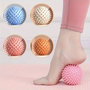 Resim Muscle Relief için Fascia Masaj Topu, Yoga ve Fitness için Mükemmel, Ayaklar, Uyluklar, Omuzlar, Boyun ve Kol Masajı için Uygun - Yumuşak Bir Dokusu ve Renkli Bir Tasarımı Bulunur. 