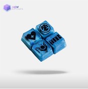 Resim New Keycaps Valorant Sage Tuşları Q-e-x-c Mekanik Klavye Tuşu Artisan Keycaps 