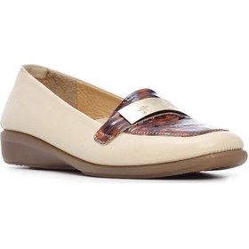 Resim Relax Anatomic Kadın Hakiki Deri Bordo Comfort Ayakkabı 611 E2252 Bn Ayk Y19 Noce/vernıce Leopar Bej - Leopar 