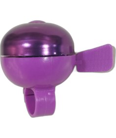 Resim Güçlü Bisiklet Motosiklet Bisiklet Zili Plastik Gövde Alüminyum Çan Yüksek Sesli Zil Elma Model Mor Renk 