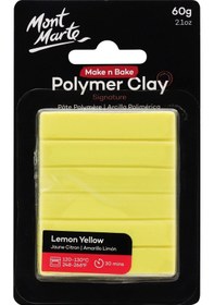Resim Mm Make N Bake Polimer Kil Signature 60g - Lemon Yellow 