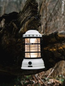 Resim Forest Lantern Vintage Şarjlı Dekoratif Fener, Beyaz - Beyaz 