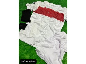 Resim Türkiye Euro 2024 Isimsiz Beyaz Çocuk Forması 4'lü Set (White) Zyn 