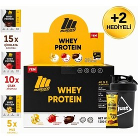 Resim Mustang Nutrition Whey Protein Tozu 30 Saşe 1200 Gr Karışık Aroma + Shaker + Protein Kahve Hediyeli 