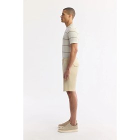 Resim AVVA Erkek Bej Klasik Bel Pamuklu Bi-Stretch Relaxed Fit Şort A51Y3727 
