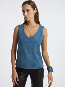 Resim Ovale Suede Top - M 