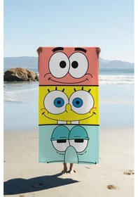 Resim Dijital Baskı Plaj Deniz Havlusu Sünger Bob Desenli Peştamal Hvl0203 Renkli 