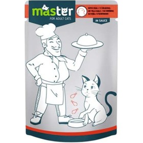 Resim Master Kümes Hayvanlı Pouch Konserve Yetişkin Kedi Maması 6 x 80 G 
