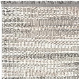 Resim Cool Halı Mikasa MKS 01 Gri Beyaz Yumuşak Dokulu Halı Kilim Salon Koridor Kesme Halı Dokuma Makine Halısı 