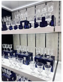 Resim 6 Lı Cam Ayaklı Kahve Yanı Su Bardağı Bardak 120ml 