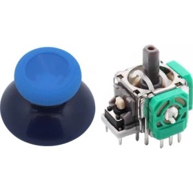 Resim Pop Konsol XBOX One Analog Motor Topuz Seti 1+1 One - One S/X - Series S/X Uyumlu Siyah Buz Mavi Mavi 