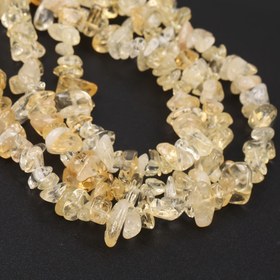 Resim Doğal Düzensiz Sitrin Takı Yapımı için Gevşek Spacer Boncuklar DIY Bileklik Kolye Aksesuarları 40.64cm 