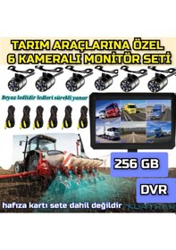 Resim Twogo 6 Kanallı 10 İnç Monitör 6 Adet Beyaz Ledli Kelebek Kamera 