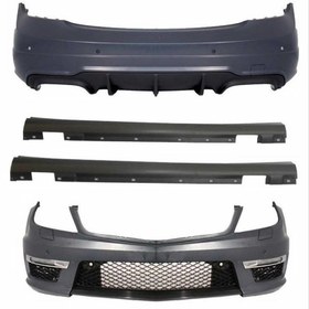 Resim Mercedes W204 Uyumlu C63 Body Kit (Makyajlı) (2012-2015) 