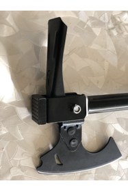 Resim Axe Tools Portatif Çok Fonksiyonlu Bahçe Kamp Araç Seti Balta Çekiç Keser + Mavi Kamuflaj Çantası 