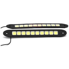 Resim Carub Gündüz Farı 10 Ledli Elastik Beyaz 2 Li Tk 25 X 3 Cm 
