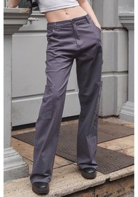 Resim Madmext Füme Straight Fit Kargo Pantolon Mg1601-füme Füme 