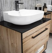 Resim Orka Knidos 70 Cm Mdf Legnano Banyo Dolabı Alt Modül Ve Lavabo 