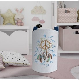 Resim Mekta Home Bebek Ve Çocuk Odası Kuş Desenli Oyuncak Sepeti Renkli Çok Renkli 